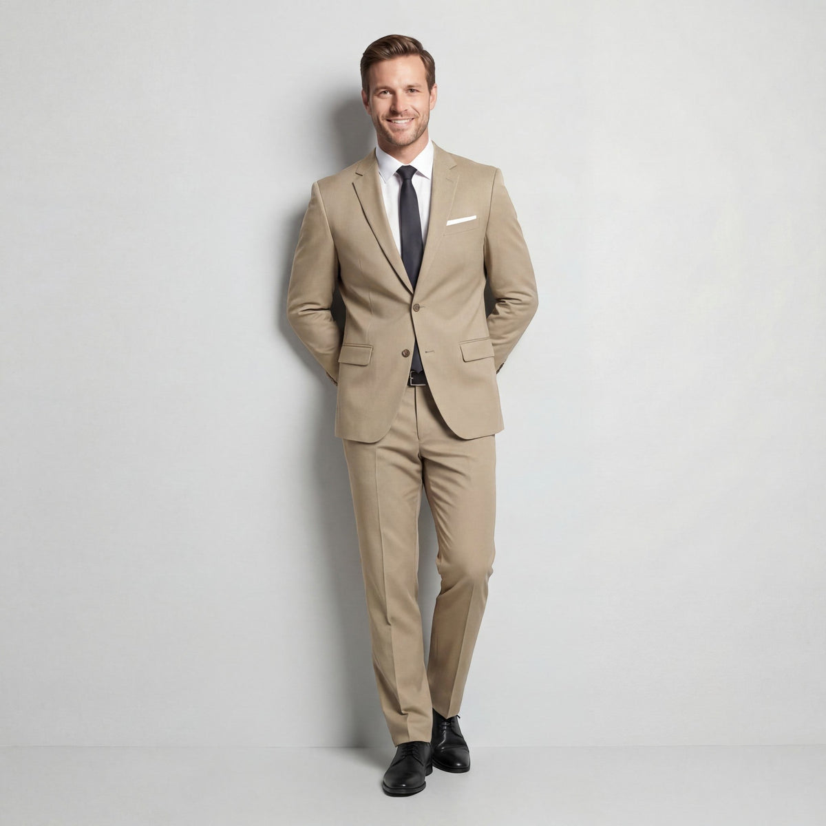 Damian | Herrenanzug mit Strukturiertem Schnitt und Wollmischung, Eleganter Zweiteiliger Anzug | Nomad NTS