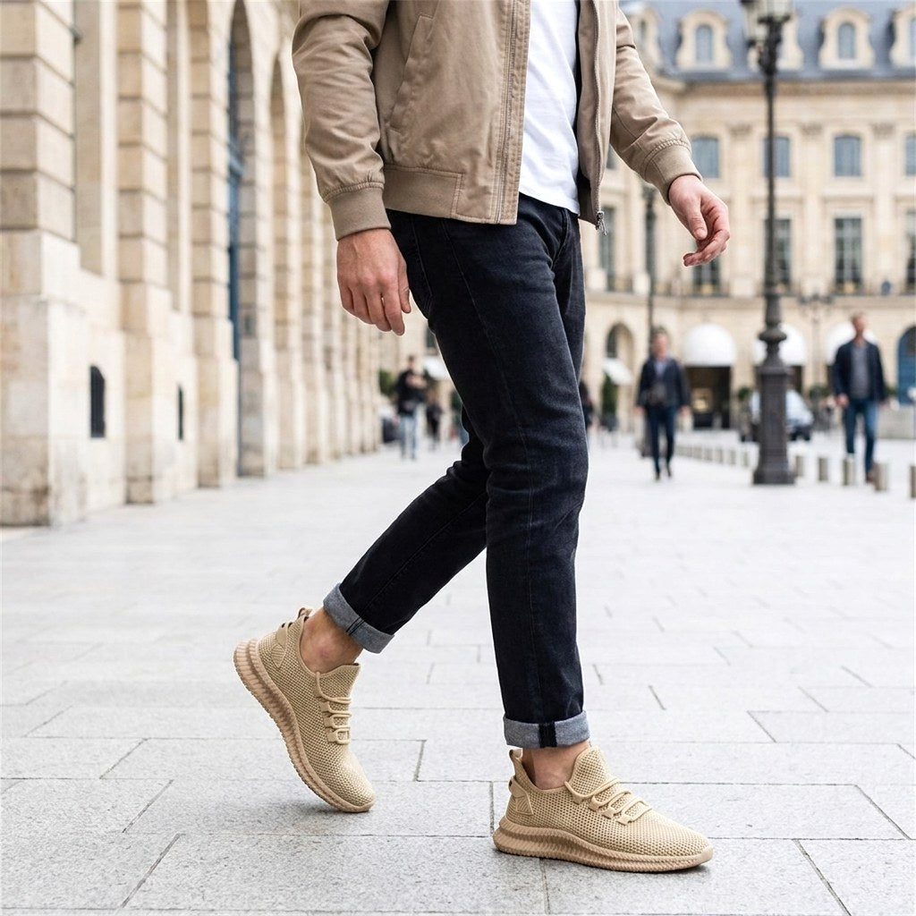 Dawid | Herrensneaker Leicht mit Mesh-Struktur, Sportliche Alltags-Turnschuhe | Nomad NTS