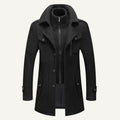 Dean | Wintermantel für Herren aus Wollmix, strukturierter Mantel im Trenchcoat-Stil | Nomadnts