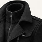Dean | Wintermantel für Herren aus Wollmix, strukturierter Mantel im Trenchcoat-Stil | Nomadnts