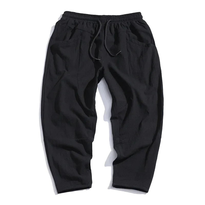 Declan | Herren verkürzte Hose mit Tunnelzug-Bund, locker geschnittene Freizeithose | Nomadnts | Nomadnts