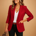 Delphine | Damen eng geschnittener Blazer mit einem Knopf, tailliert geschnittene Jacke | Nomadnts | Nomadnts