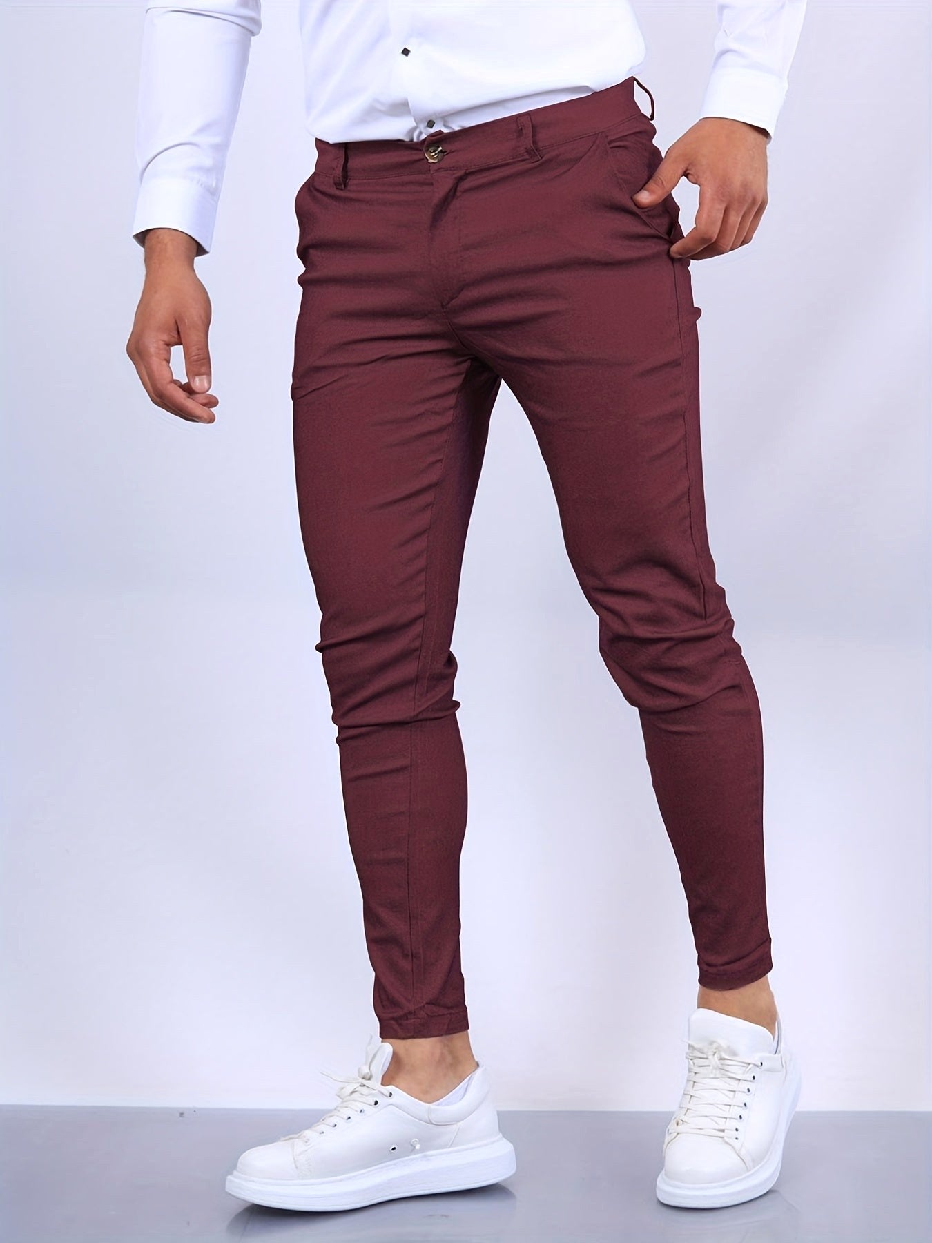 Desmond | Herren Skinny-Fit Stretch-Chino, moderne, schmal zulaufende Hose | Nomadnts | Nomadnts