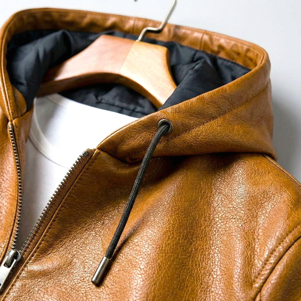 Devin | Herren-Kapuzenjacke mit klaren Linien, strukturierte Herbstjacke | Nomadnts | Grau