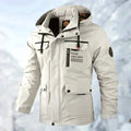 Dirk | Herrens Wasserdichte Outdoorjacke, Winddichte Herbstjacke | Nomad NTS | Wit