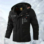 Dirk | Herrens Wasserdichte Outdoorjacke, Winddichte Herbstjacke | Nomad NTS | Zwart