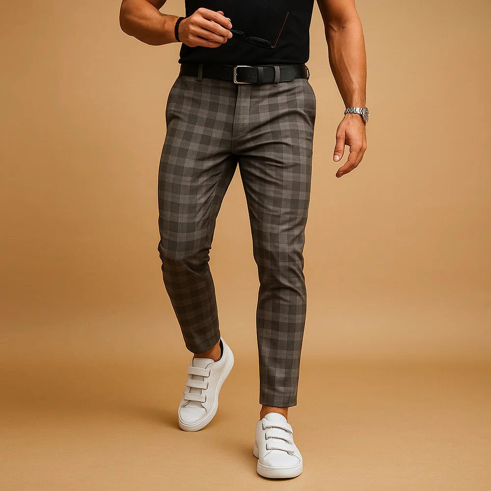 Dominic | Herren Karohose, modern geschnittene Anzughose | Nomadnts | Nomadnts