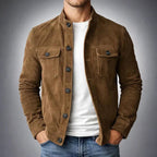 Dominik | Herren-Blazer mit strukturiertem Schnitt, elegante Herrenjacke | Nomad NTS | Brown