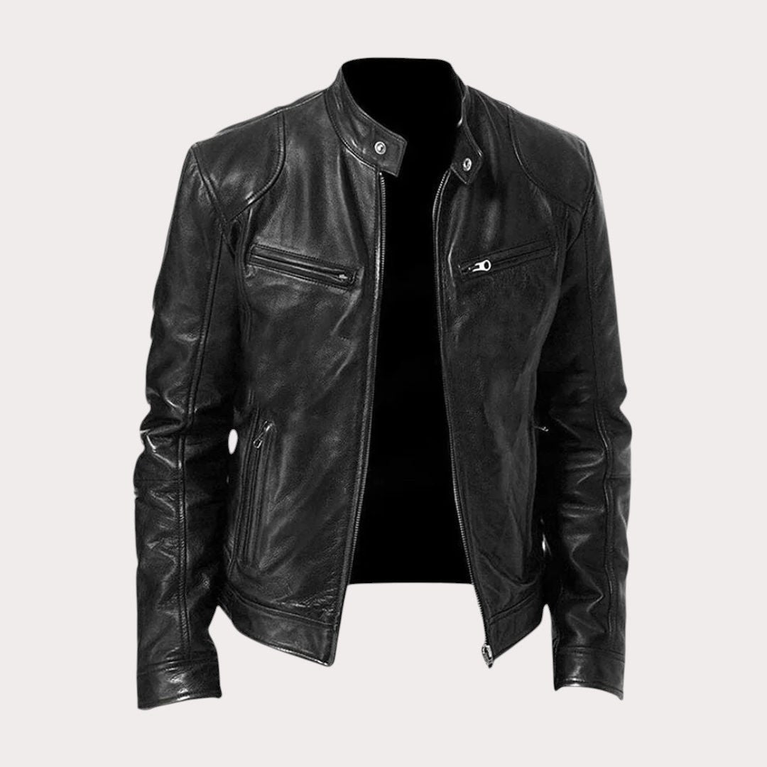 Douglas | Herren Premium-Lederjacke, klassisch tailliert geschnittene Jacke | Nomadnts | Nomadnts
