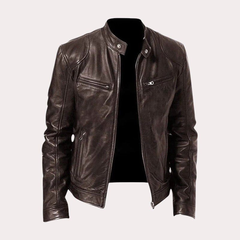 Douglas | Herren Premium-Lederjacke, klassisch tailliert geschnittene Jacke | Nomadnts | Nomadnts