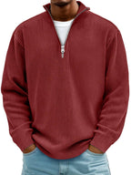 Eckhard | Herren Sweatshirt mit Halbreißverschluss und Ripp-Struktur, Übergroßes Sweatshirt | Nomad NTS