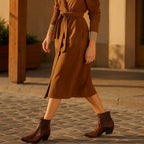 Edith | Damen Leder-Cowboystiefel, Stiefeletten im Western-Stil | Nomadnts | Nomadnts