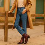 Edith | Damen Leder-Cowboystiefel, Stiefeletten im Western-Stil | Nomadnts | Nomadnts