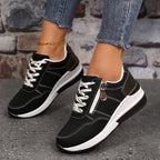 Edith | Damen orthopädische Sneaker, bequeme Slip-On-Schuhe | Nomadnts | Black