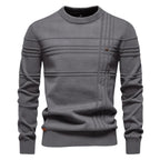 Edmund | Herren-Pullover mit Karomuster, Klassischer Strickpullover | Nomad NTS | Groen