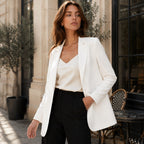 Eliza | Damen eng geschnittener Blazer, tailliert strukturierte Jacke | Nomadnts | Nomadnts