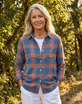 Elke | Damska Flanellhemd in Karomuster, Regular-Fit Baumwollhemd | Nomad NTS