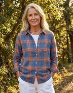 Elke | Damska Flanellhemd in Karomuster, Regular-Fit Baumwollhemd | Nomad NTS