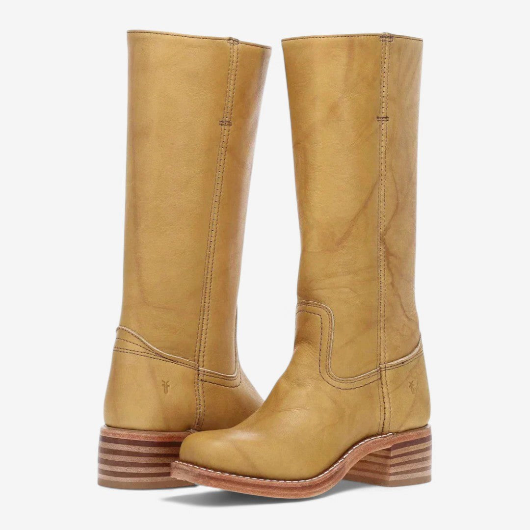 Eloane | Damen gepolsterte Slip-On-Cowboystiefel, Stiefeletten im Western-Stil | Nomadnts | Brown