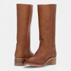 Eloane | Damen gepolsterte Slip-On-Cowboystiefel, Stiefeletten im Western-Stil | Nomadnts | Black