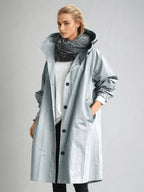 Elodie | Damen locker tailliert geschnittener Trenchcoat, beiger Herbstmantel | Nomadnts | Nomadnts