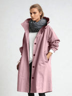 Elodie | Damen locker tailliert geschnittener Trenchcoat, beiger Herbstmantel | Nomadnts | Nomadnts
