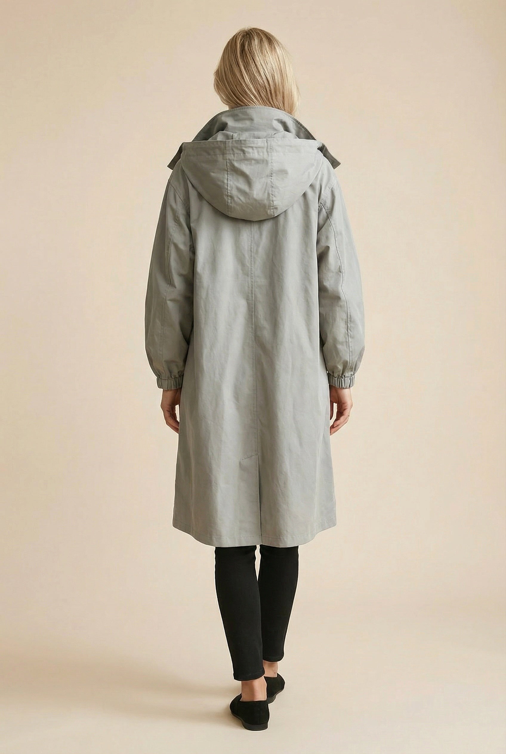 Elodie | Damen locker tailliert geschnittener Trenchcoat, beiger Herbstmantel | Nomadnts | Nomadnts