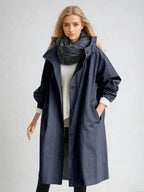 Elodie | Damen locker tailliert geschnittener Trenchcoat, beiger Herbstmantel | Nomadnts | Nomadnts