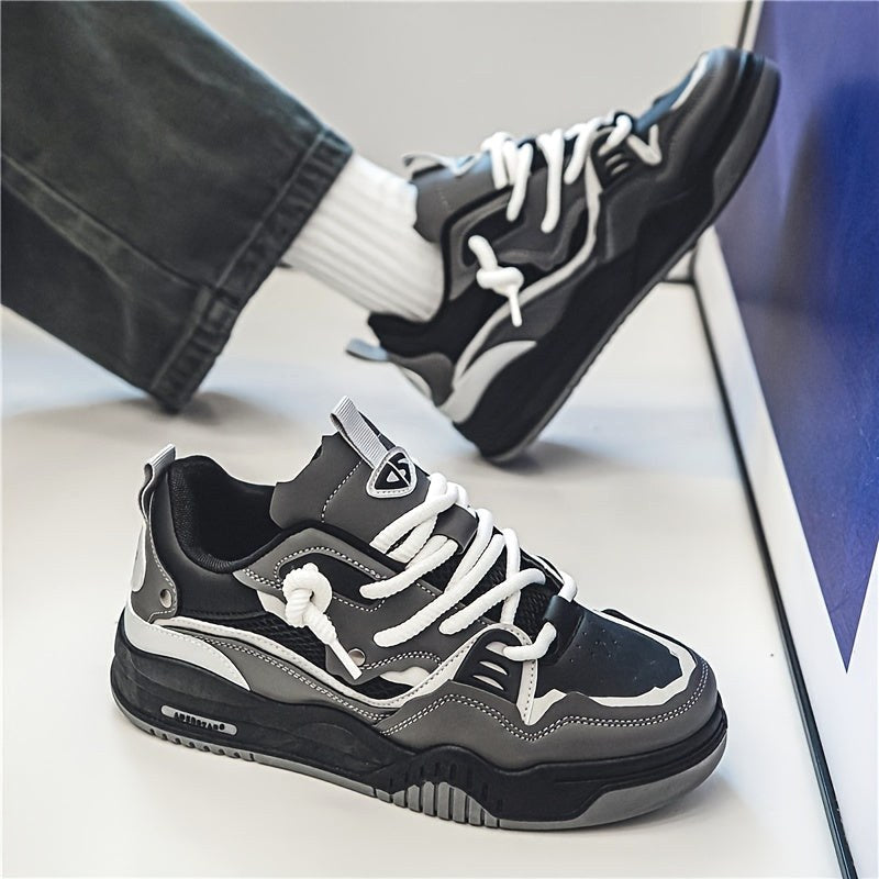 Emil | Herren-Sportschuhe mit geometrischem Muster, Schnürschuhe mit Profilsohle | Nomad NTS