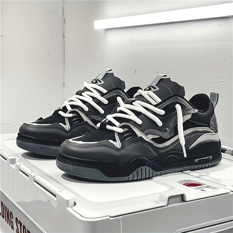 Emil | Herren-Sportschuhe mit geometrischem Muster, Schnürschuhe mit Profilsohle | Nomad NTS
