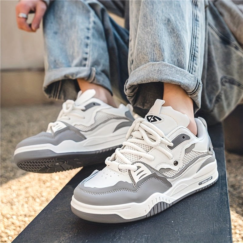 Emil | Herren-Sportschuhe mit geometrischem Muster, Schnürschuhe mit Profilsohle | Nomad NTS | Gelb