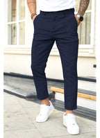 Erik | Herrenhose mit schmal zulaufendem Bein, Knöchellange Hose | Nomad NTS | Schwarz