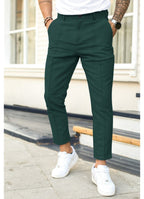 Erik | Herrenhose mit schmal zulaufendem Bein, Knöchellange Hose | Nomad NTS | Weinrot
