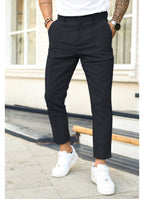 Erik | Herrenhose mit schmal zulaufendem Bein, Knöchellange Hose | Nomad NTS | Hellgrau