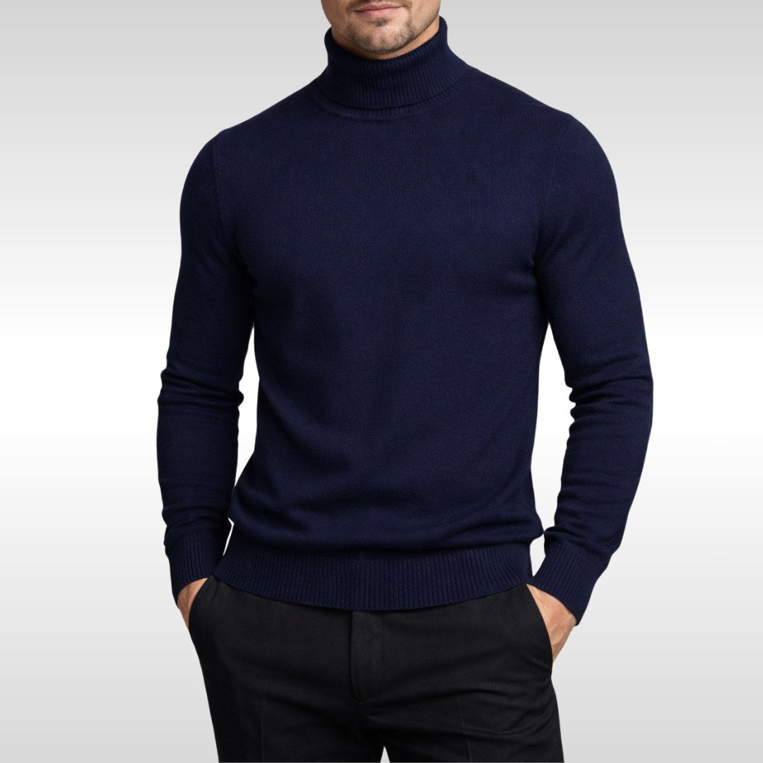 Erwin | Herren-Rollkragenpullover aus Feinstrick, Klassischer Herbst-Pullover | Nomad NTS | White