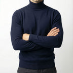 Erwin | Herren-Rollkragenpullover aus Feinstrick, Klassischer Herbst-Pullover | Nomad NTS | Black