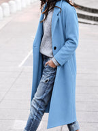 Esther | Damen Oversized Trenchcoat mit breitem Revers, langer entspannter Mantel | Nomadnts | Nomadnts