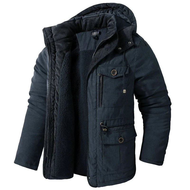 Ethan | Wärmende Herrenjacke mit Kälteschutz, winddichte Herbstjacke | Nomadnts | Grün