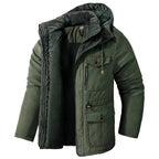 Ethan | Gefütterte Herrenjacke mit Kälteschutz, winddichte Herbstjacke | Nomadnts | Grau