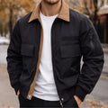 Evan | Herren-City-Bomberjacke, Jacke mit lockerer Passform | Nomadnts | Schwarz