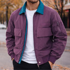 Evan | Herren-City-Bomberjacke, Jacke mit lockerer Passform | Nomadnts | Grau