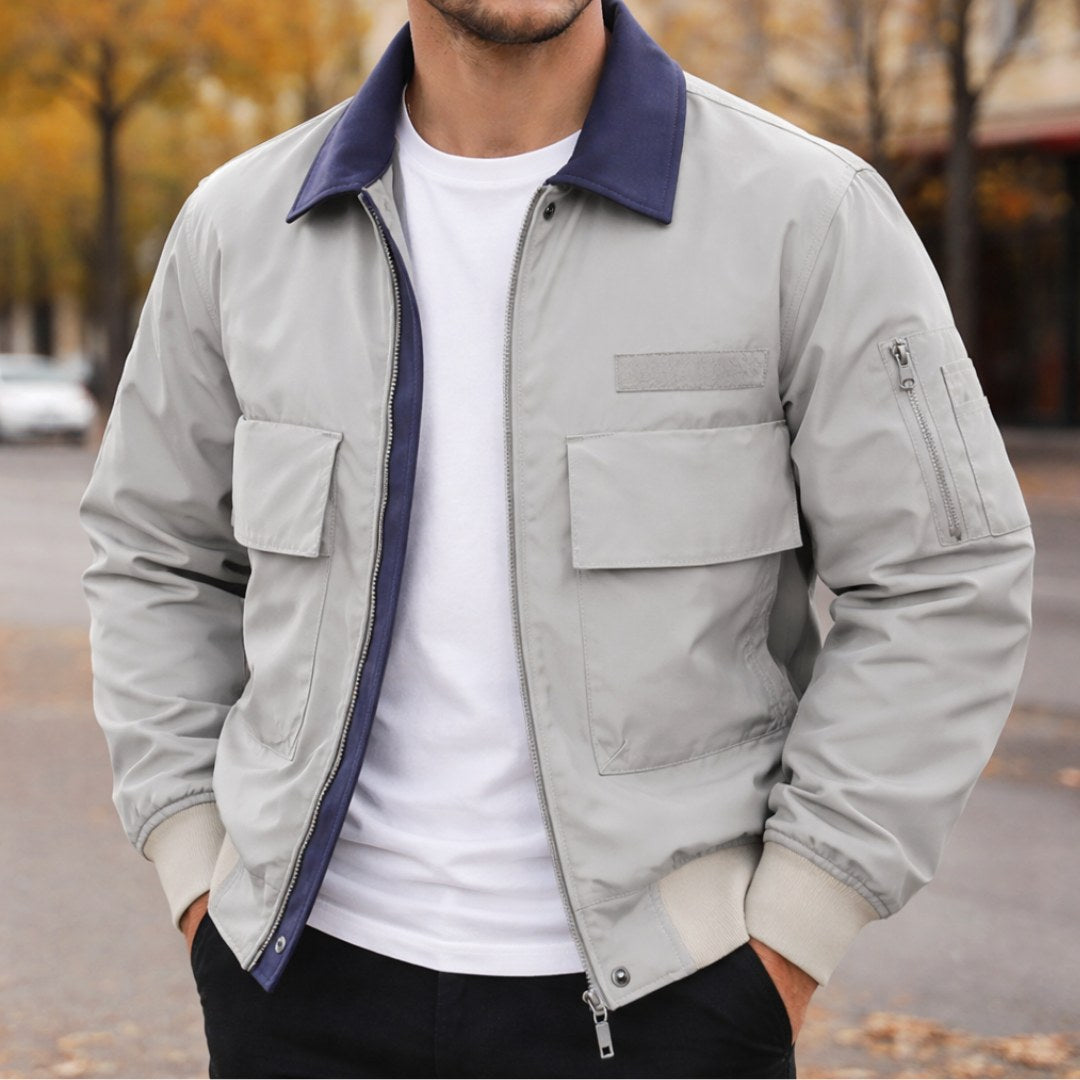 Evan | Herren-City-Bomberjacke, Jacke mit lockerer Passform | Nomadnts | Khaki