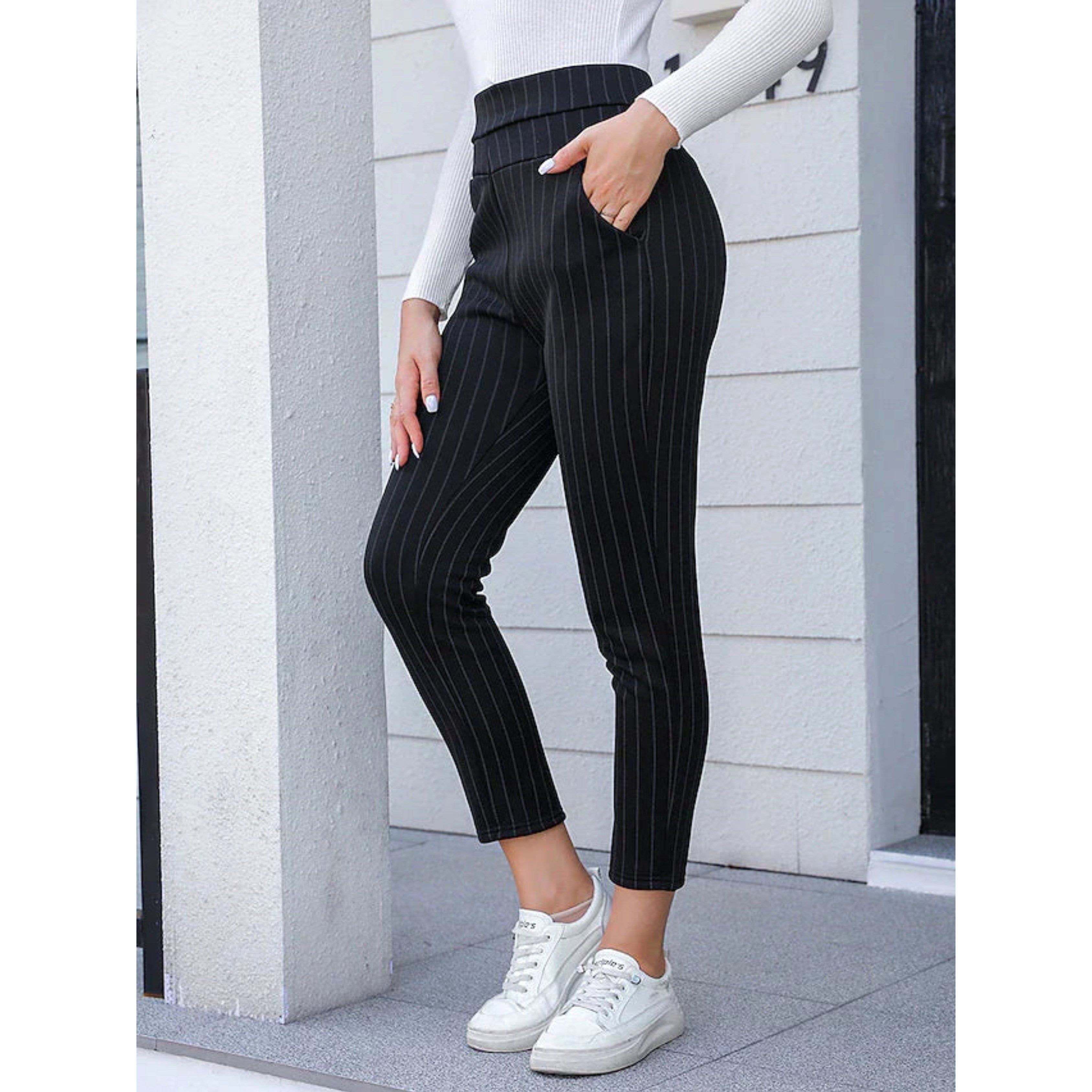 Evelyn | Damen Stretch-Hose, moderner Schnitt Komforthose | Nomadnts | Nomadnts