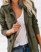 Evie | Damen strukturierte Utility-Jacke, Smart-Casual-Jacke | Nomadnts | Nomadnts