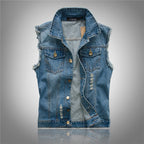 Fabian | Herren-Denim-Weste, Ärmellos mit markanter Streetwear-Silhouette | Nomad NTS