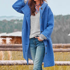 Fabienne | Damen strukturierter Wollmix-Mantel, warmer Wintermantel | Nomadnts | Nomadnts