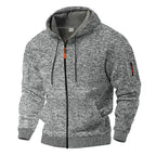 Falk | Damen Fleece-Jacke mit strukturiertem Design, Wärmende Herbst-Jacke | Nomad NTS | Grijs