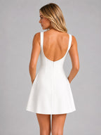 Felicity | Damen ärmelloses A-Linien-Minikleid, strukturiert geschnittenes Kleid | Nomadnts | Nomadnts