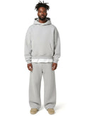 Florian | Herren-Trainingsanzug mit Kapuze und gerader Passform, Kapuzenpullover-Set | Nomad NTS | Hellgrau