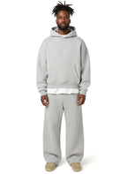Florian | Herren-Trainingsanzug mit Kapuze und gerader Passform, Kapuzenpullover-Set | Nomad NTS | Hellgrau